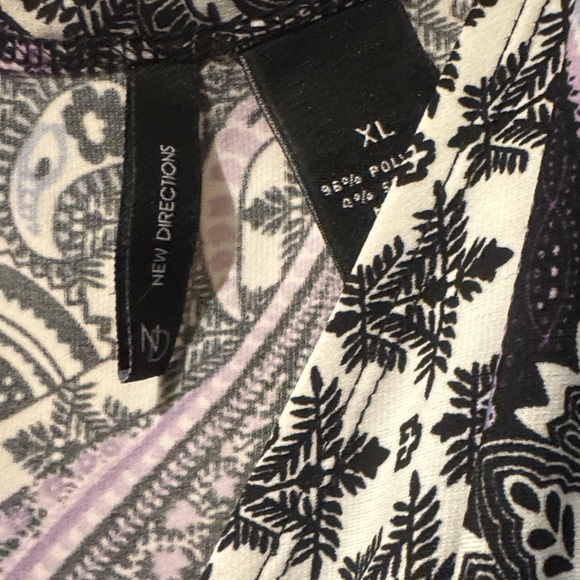 New Directions Black,  Blue, Violet Vibrant Maxi Dress - Picture 6 of 8